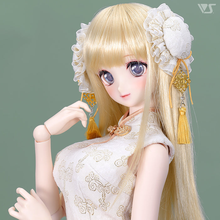Bun Cover Clips (White / Gold)