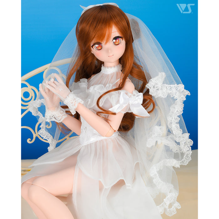Dress Up Ribbon Veil (White / Tulle)