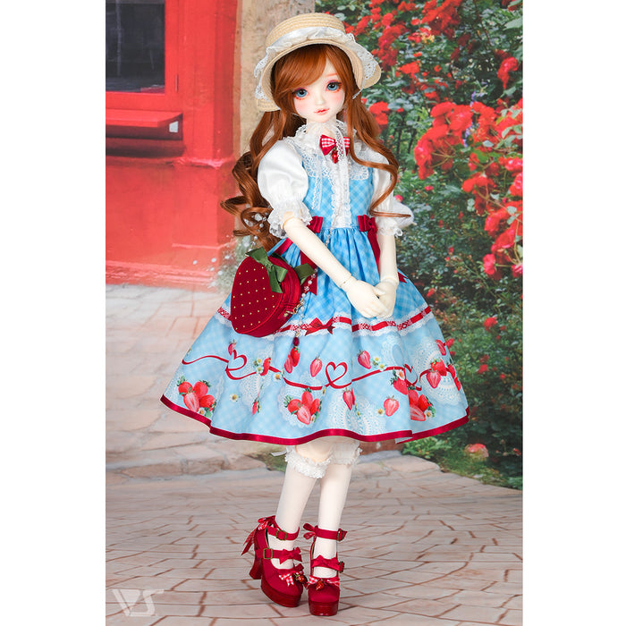 Strawberry Satin Shoulder Bag