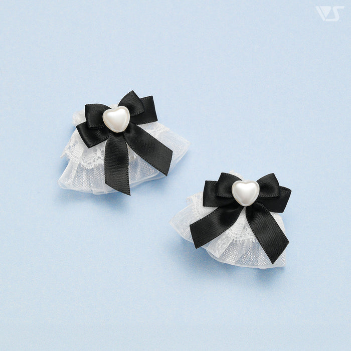 Wrist Cuffs (Organza / Black Ribbon)