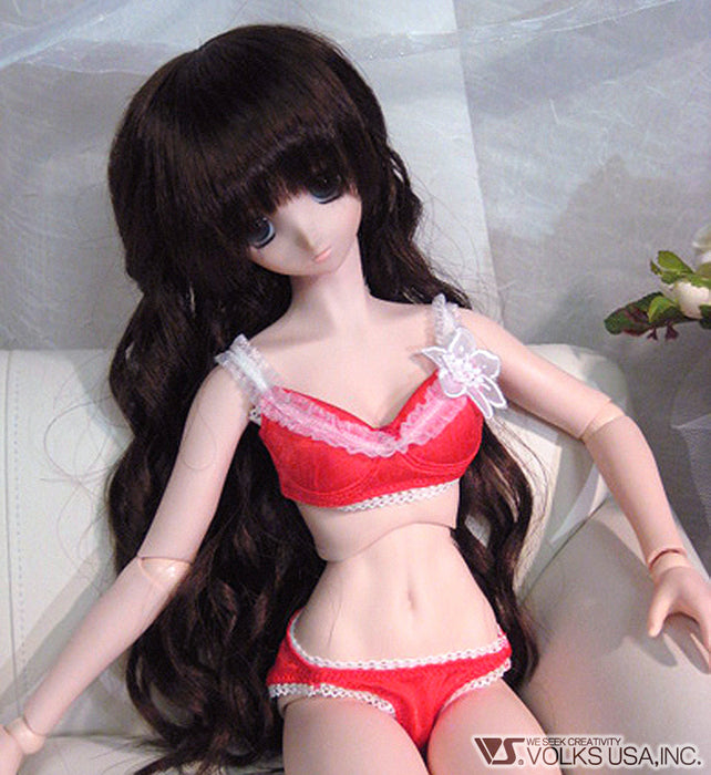 Poinsettia Motif Bra & Panties (DD)
