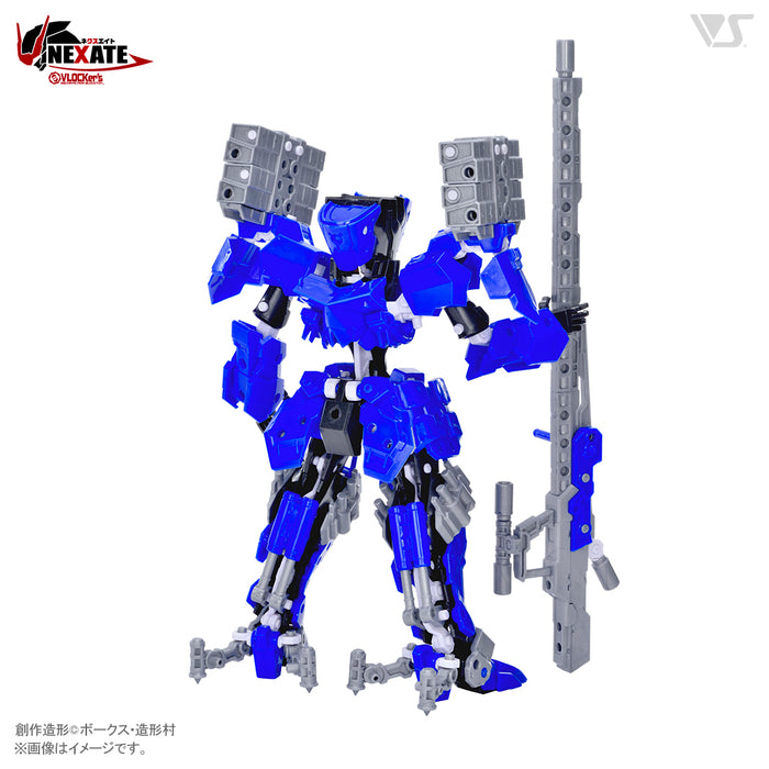 VLOCKer's NEXATE PRIME Long-Distance Shooting Type: V-LAST Armor Parts Set (Black / Blue ver.)
