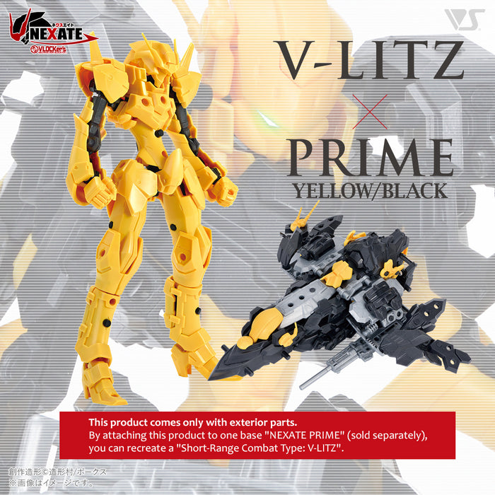VLOCKer's NEXATE PRIME Short-Range Combat Type: V-LITZ Armor Parts Set (Yellow / Black ver.)