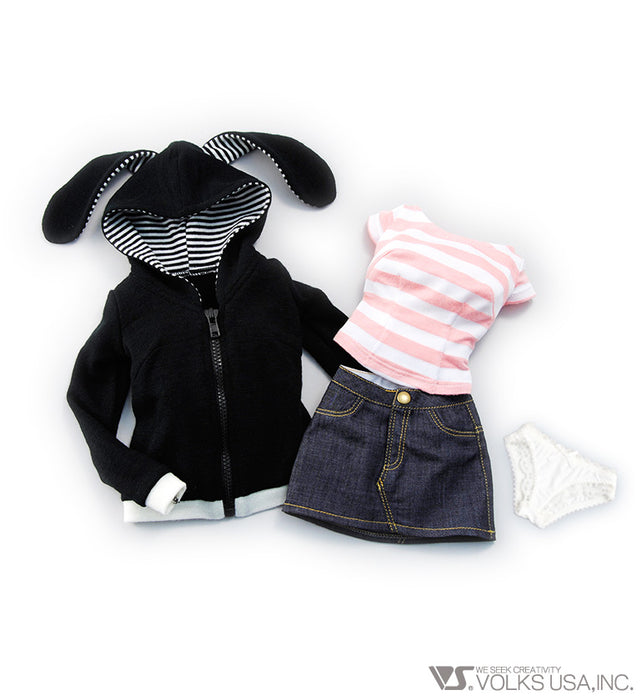 Bunny-Eared Hoodie Set