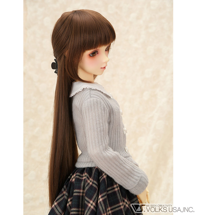 Cardigan (Gray / Bow Button)