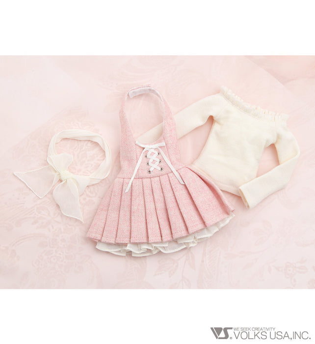 Halter-Neck Dress Set / Mini (Pink)