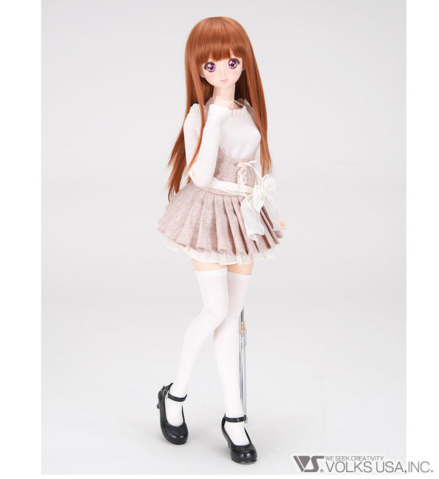 Halter-Neck Dress Set  (Brown)