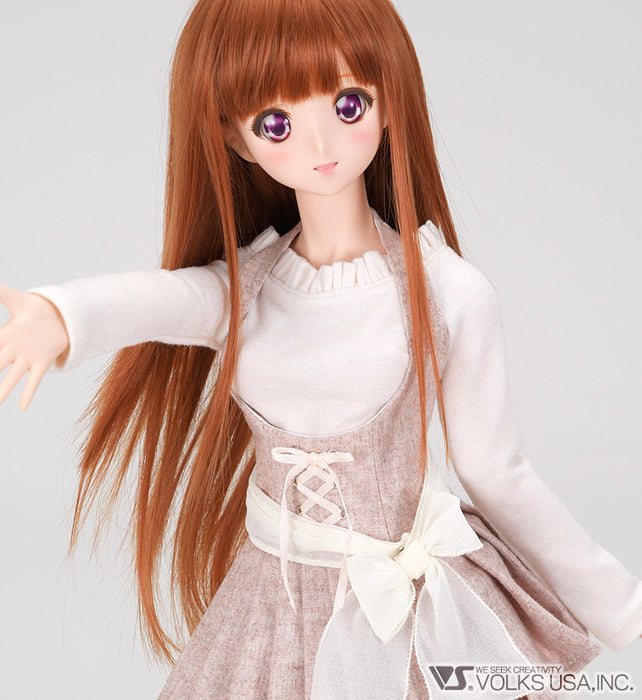 Halter-Neck Dress Set  (Brown)
