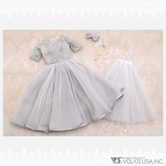 Beauty Pearl Silver Dress Set
