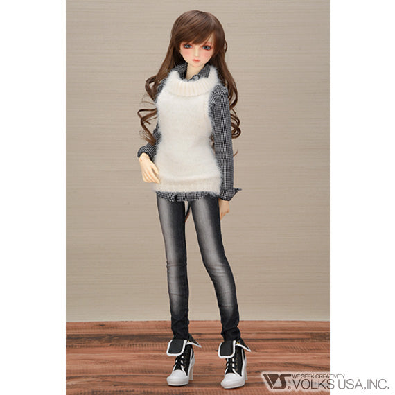 White Mohair Holterneck Set