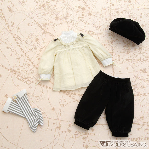 Bow Blouse & Beret Set