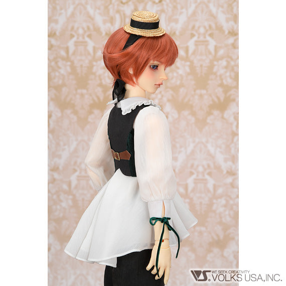Longer-length Blouse & Vest Set