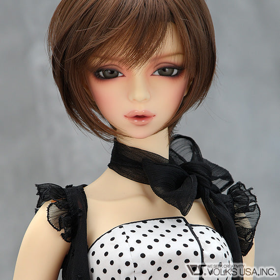 BLACK Polka Dot Gown Set