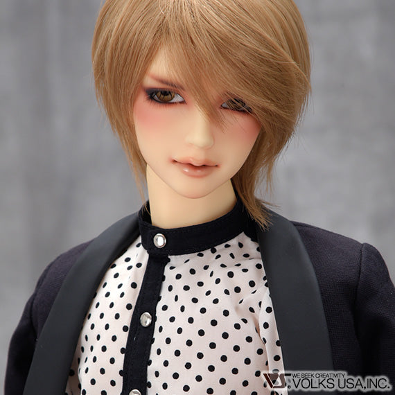 BLACK Polka Dot Shirt & Jacket Set