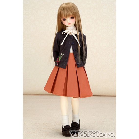 Lily of the Valley Cardigan & Pleated Skirt Set / Mini