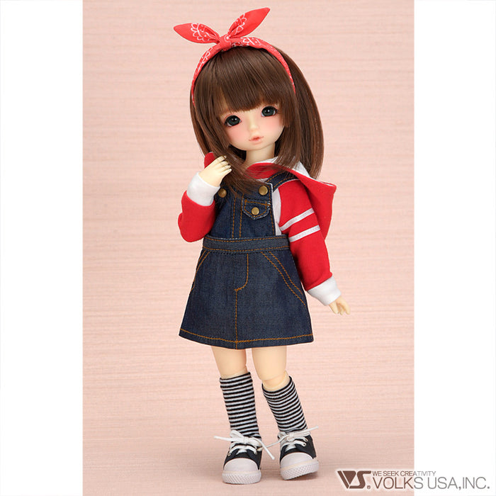 Hoodie & Overall Skirt Set / Chibi