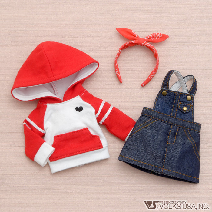 Hoodie & Overall Skirt Set / Chibi