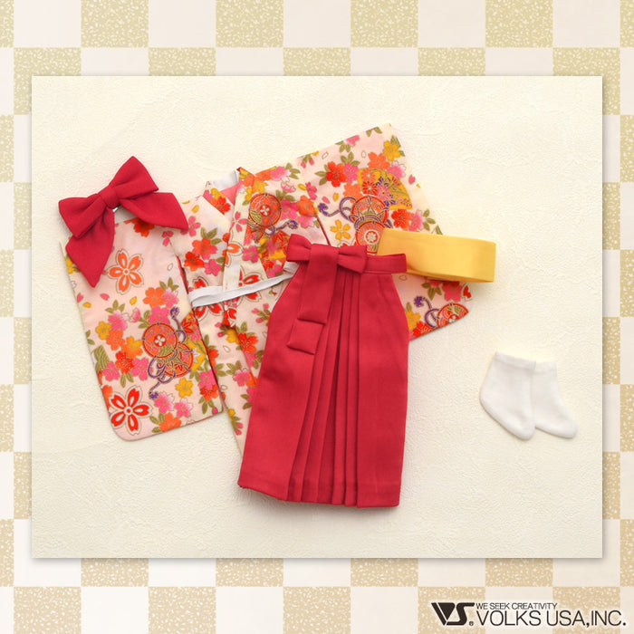 Hakama Set / Chibi (Dark Red)