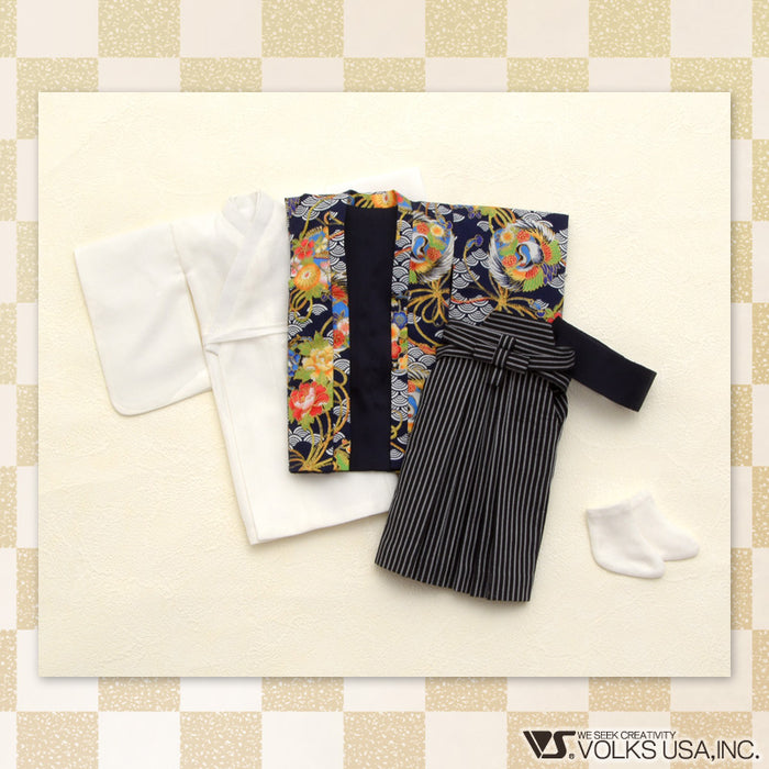 Haori and Hakama Set / Chibi (Navy)