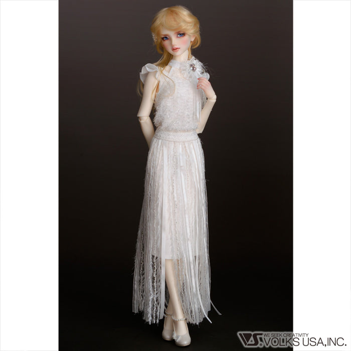 White Fringed Dress