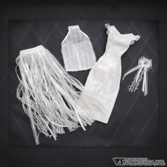 White Fringed Dress