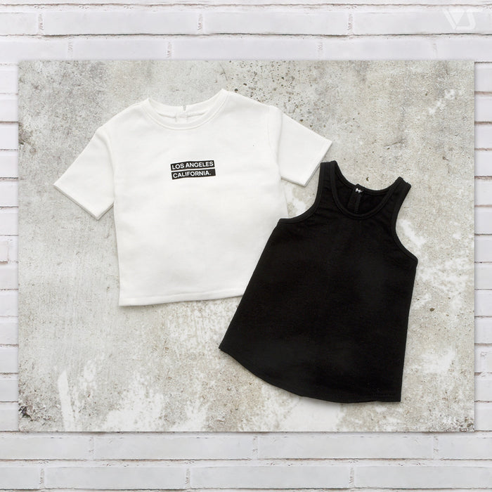 Box Logo Tee & Tank Top (White)