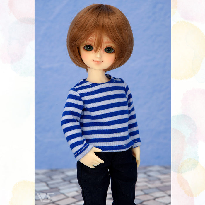 Long Sleeve T-shirt / Chibi (Blue Stripes)