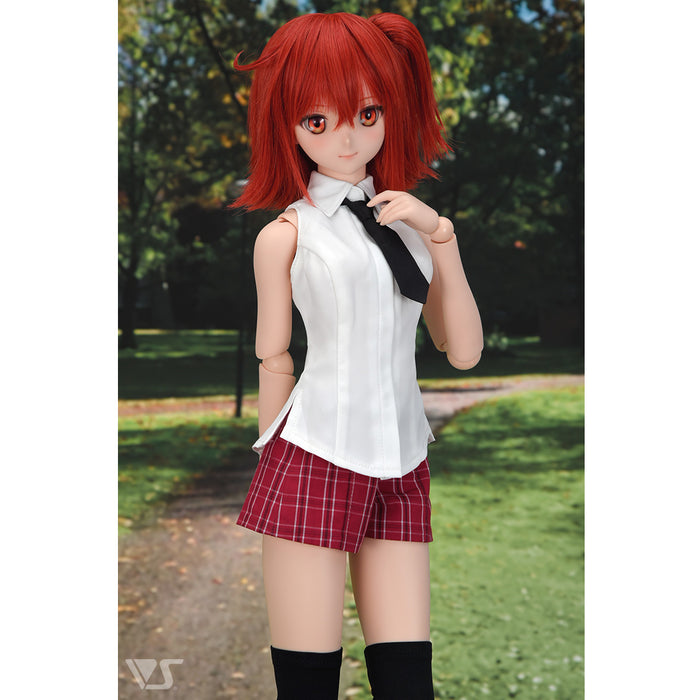 Sleeveless Shirt & Check Shorts Set