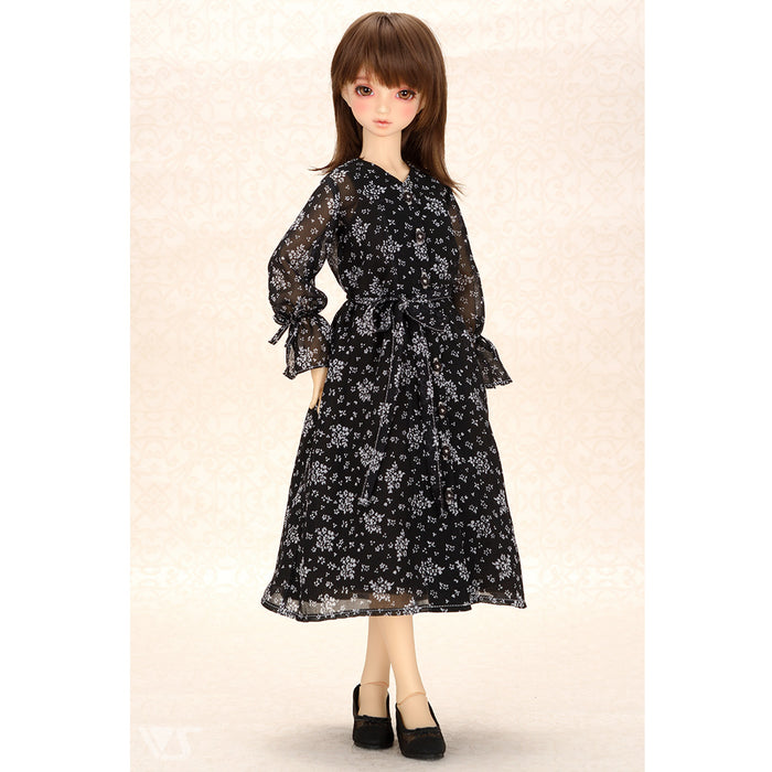 Chiffon Dress Set (Black)
