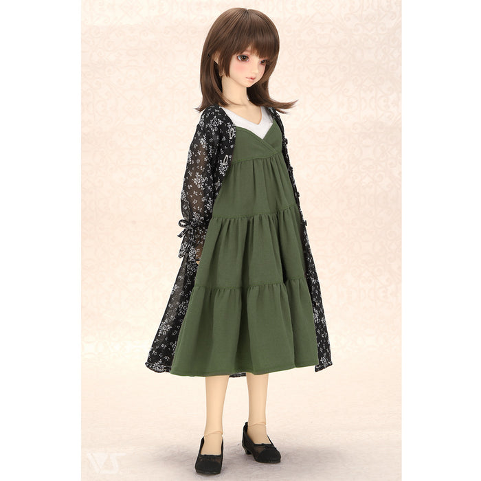 Chiffon Dress Set (Black)