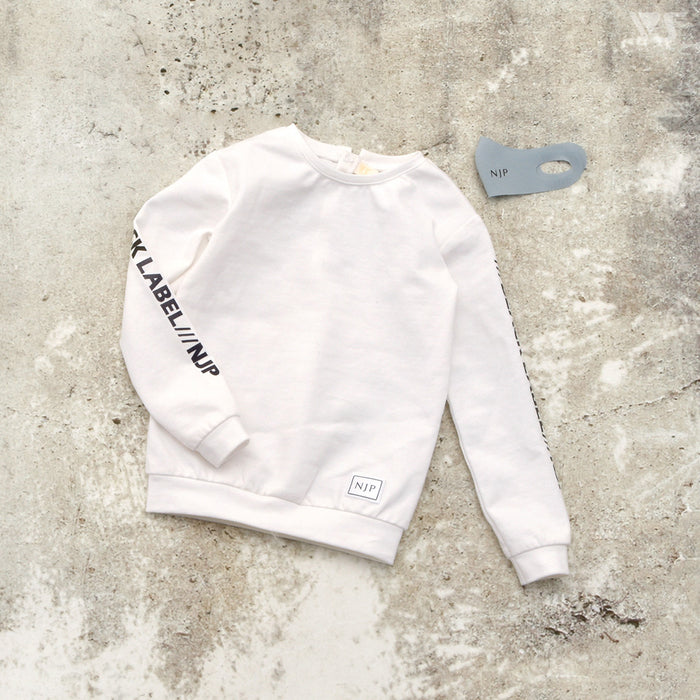 Mask & Long Sleeve Tee (White)