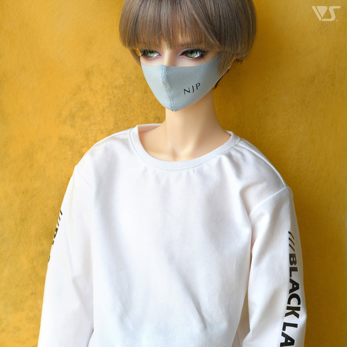 Mask & Long Sleeve Tee (White)
