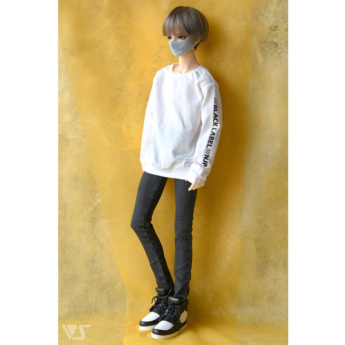 Mask & Long Sleeve Tee (White)