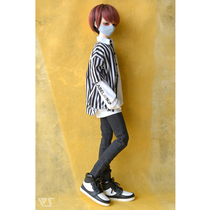 Mask & Long Sleeve Tee (White)