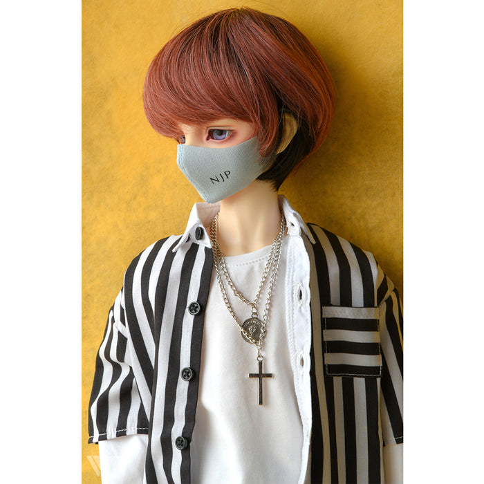 Mask & Long Sleeve Tee (White)