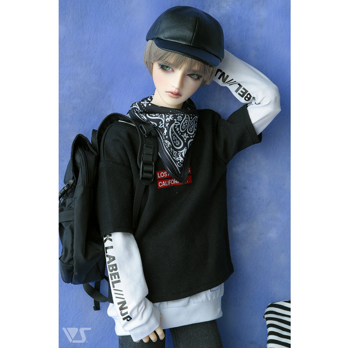 Mask & Long Sleeve Tee (White)
