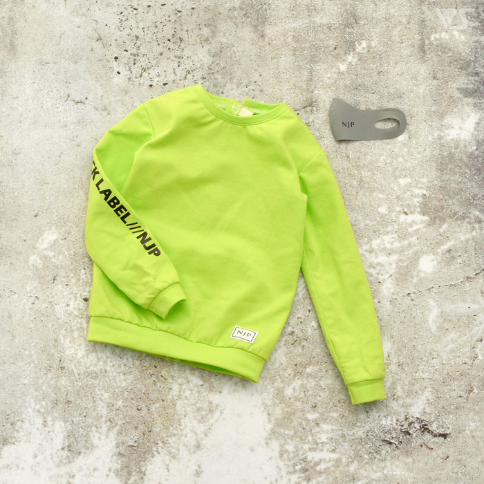 Mask & Long Sleeve Tee (Lime Green)