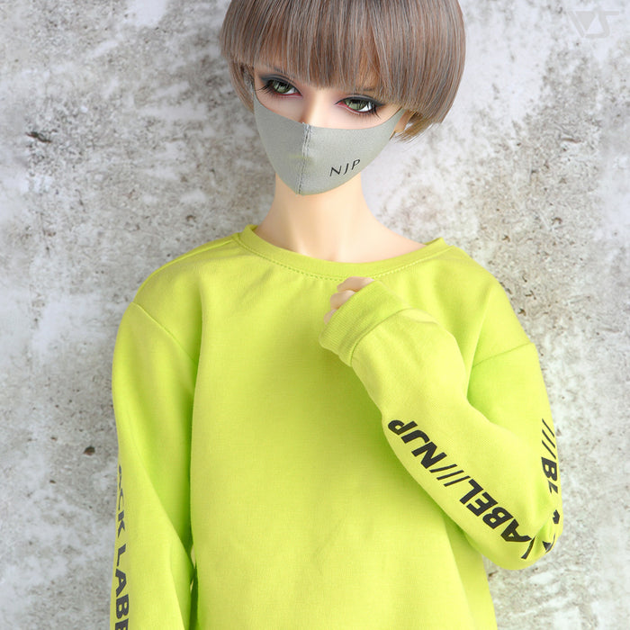 Mask & Long Sleeve Tee (Lime Green)