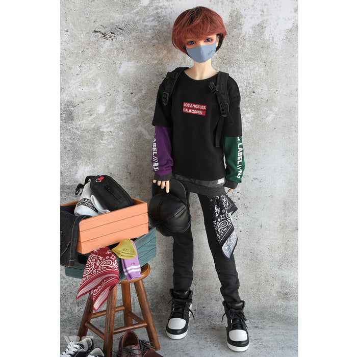 Mask & Long Sleeve Tee (Mix Color)