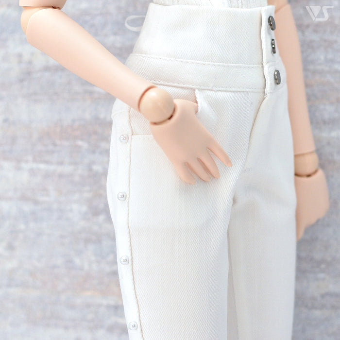 White & Plaid Skinny Set