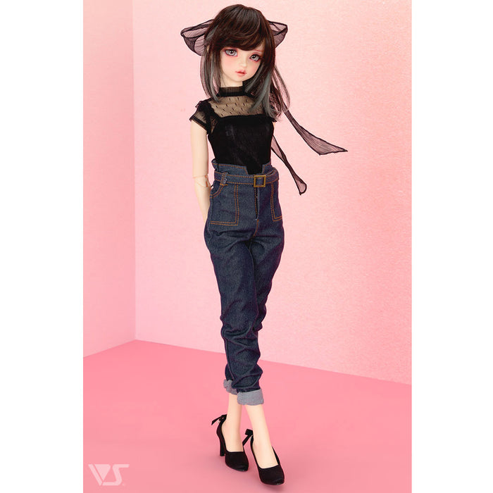 Tulle Top & Denim Pants Set