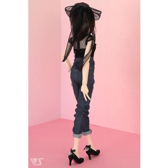 Tulle Top & Denim Pants Set
