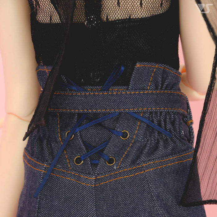 Tulle Top & Denim Pants Set