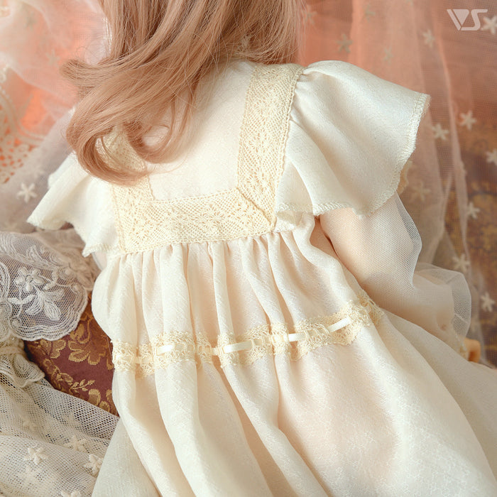 Ruffle Yoke Blouse Set