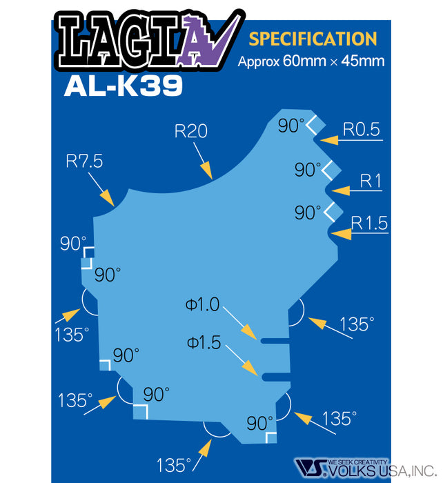SHIMOMURA ALEC Precision Chamfering Tool LAGIA2 (AL-K39)