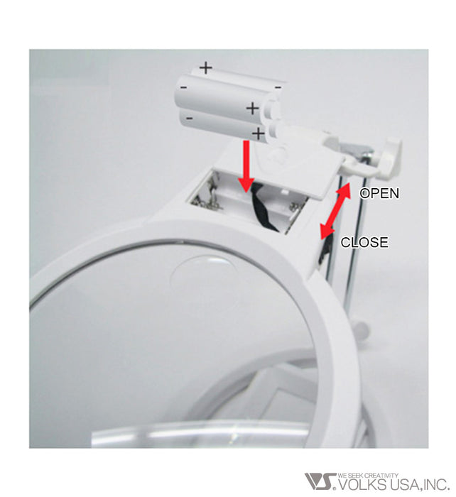 ARGOFILE Clear Stars 11 LED Foldable Stand Magnifying Glass