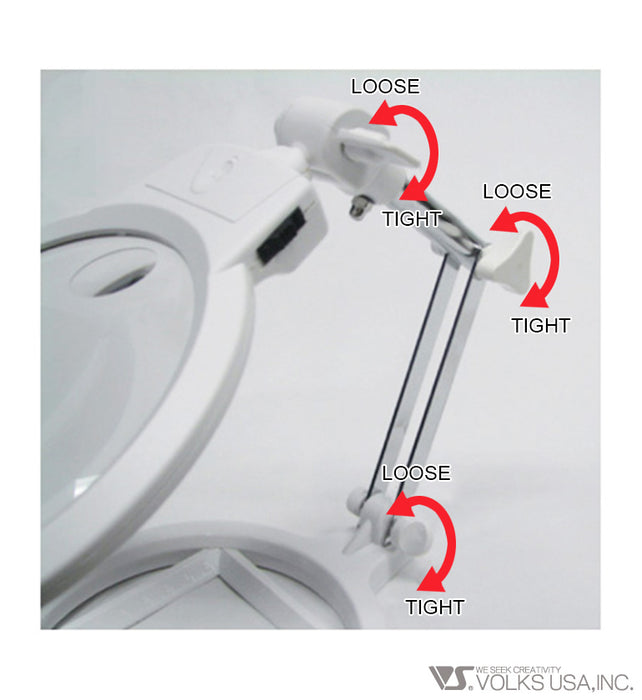 ARGOFILE Clear Stars 11 LED Foldable Stand Magnifying Glass