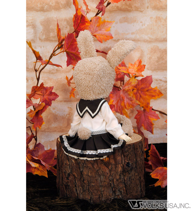 Fluffy Bunny Ear Dress (Cafe au Lait)