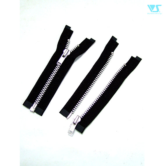 Metal Separating Zipper - Black