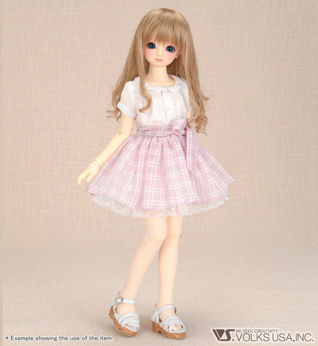 Pink Plaid Skirt / Mini